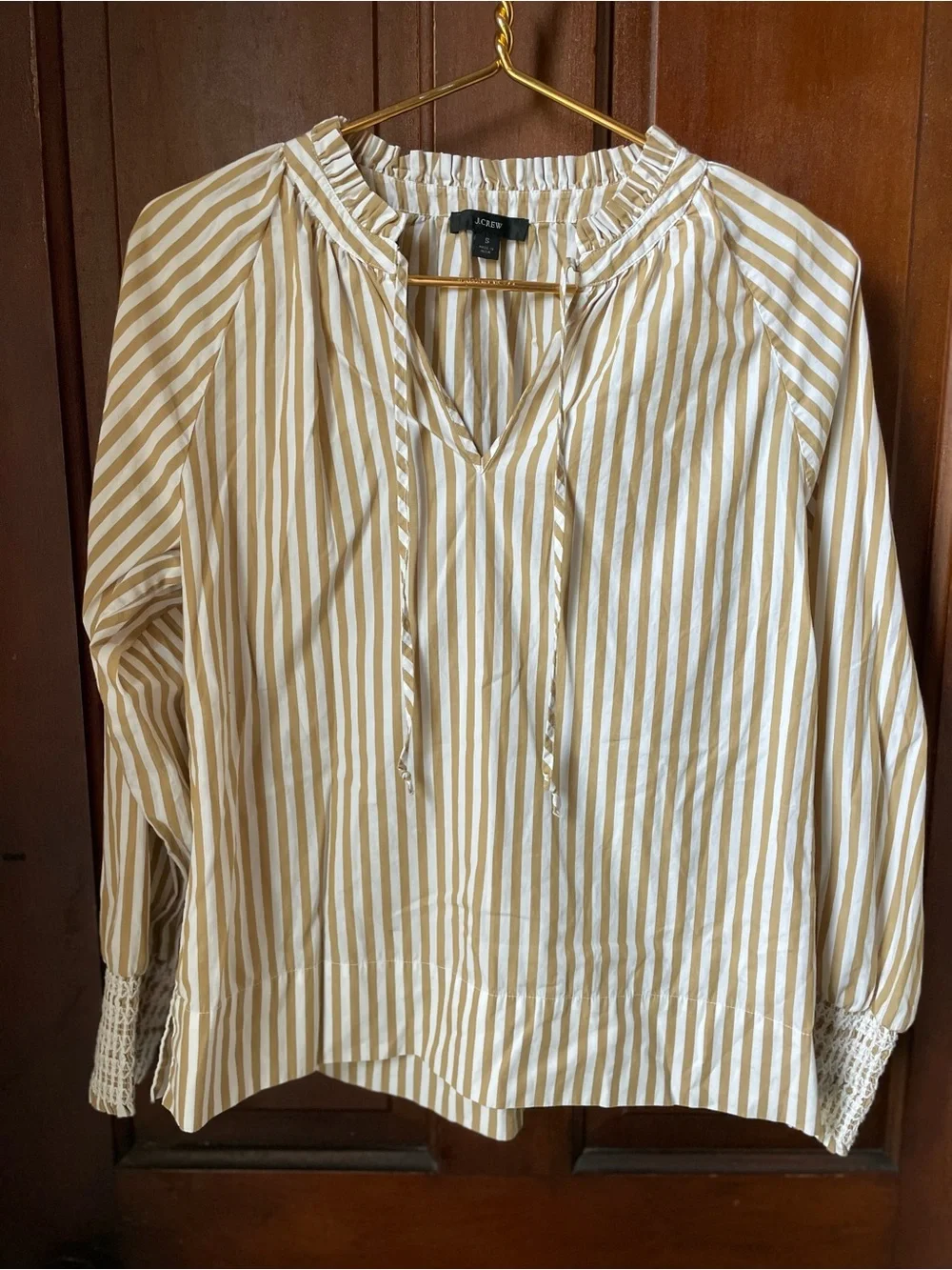 J.Crew women's small long sleeve striped top